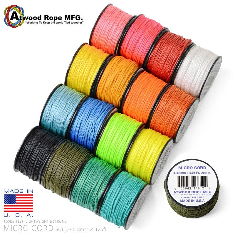 USA ATWOOD high strength ultra-fine nylon rope Braided rope Survival rope Diving spool accessories spool wiring