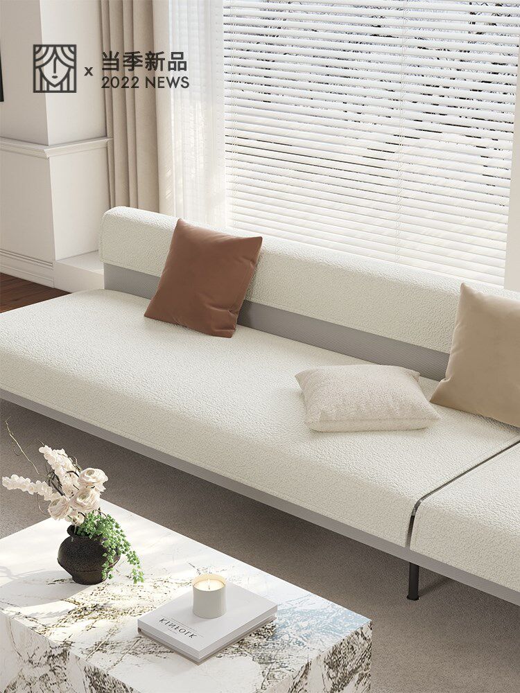 2022 New Milky Oil Color Sofa Seat Cushion Universal Sofa Cushion Modern Non-slip Sofa Geb Universal Customisation