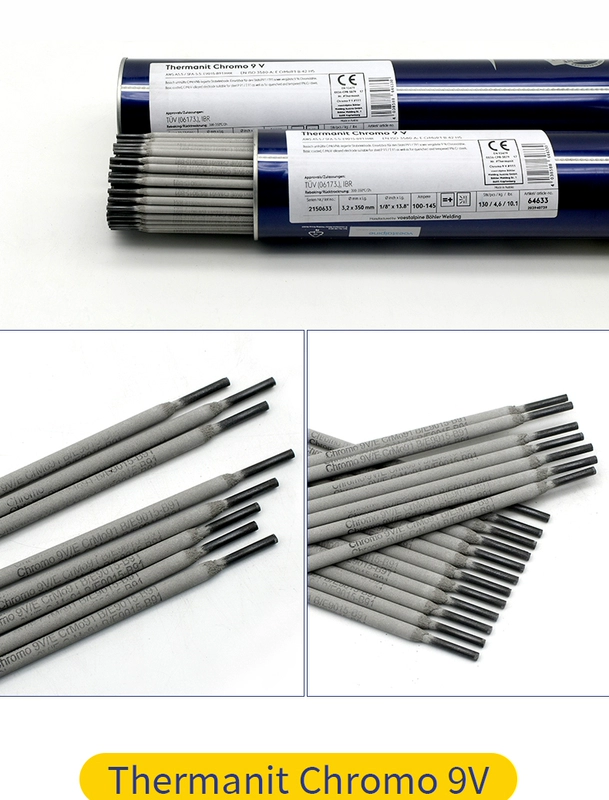 Đức E9015-B9 E9018-G Thanh thép chịu nhiệt 3KNI P91 P92 WB36 Dây hàn nhập khẩu gia que han