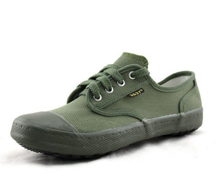Giày giải phóng 3537 thấp để giúp giày vải Giày vải quân sự Giày cao su màu vàng giày công sở 30 yard - 48 yard - Plimsolls giày thể thao nam hàng hiệu