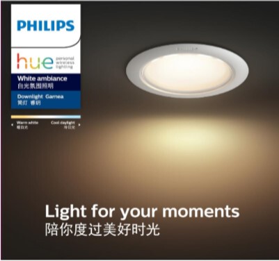 Philips Hue Ruiyue Downlight Led Smart Control App Dimming and Color Adjustment Wifi Sensor Round Shape Philips Hue Ruiyue Downlight Led Smart Control App Dimming and Color Adjustment Wifi Sensor Round Shape