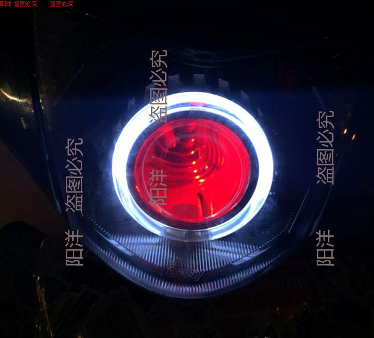 Đầu máy Sanyang JP150jetpowerXS150T ống kính đèn pha thiên thần mắt xenon - Đèn HID xe máy đèn pha led xe máy 35w	