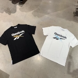 Reebok, классическая футболка с коротким рукавом подходит для мужчин и женщин с круглым воротником для отдыха, с печатью вашего логотипа