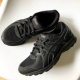 Asics, дышащие черные ретро кроссовки, повседневная обувь