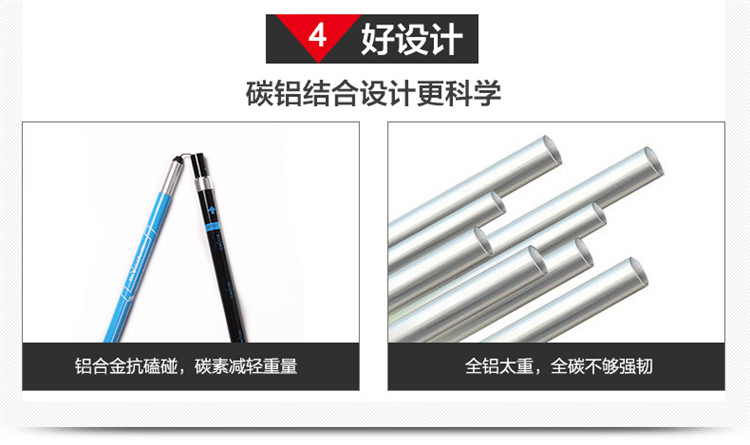 Mát đi bộ dính carbon khóa 5 phần siêu nhẹ siêu ngắn kính thiên văn điều chỉnh sợi carbon đi bộ với túi dính - Gậy / gậy gậy dành cho người cao tuổi