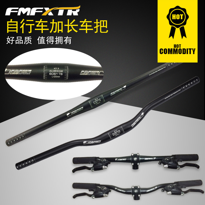 Mountain Bike Aluminum Alloy 31.8Mm/25.4Mm Extended Bicycle Handlebar Straight Handlebar Large Handlebar Horizontal Modification DIY Mountain Bike Aluminum Alloy 31.8Mm/25.4Mm Extended Bicycle Handlebar Straight Handlebar Large Handlebar Horizontal Modification DIY