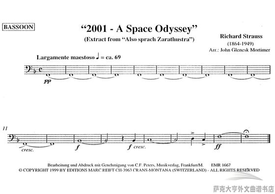 GY2121 (레벨 2.0) Space Odyssey 2001 A Space Odyssey Wind Ensemble Score + Parts