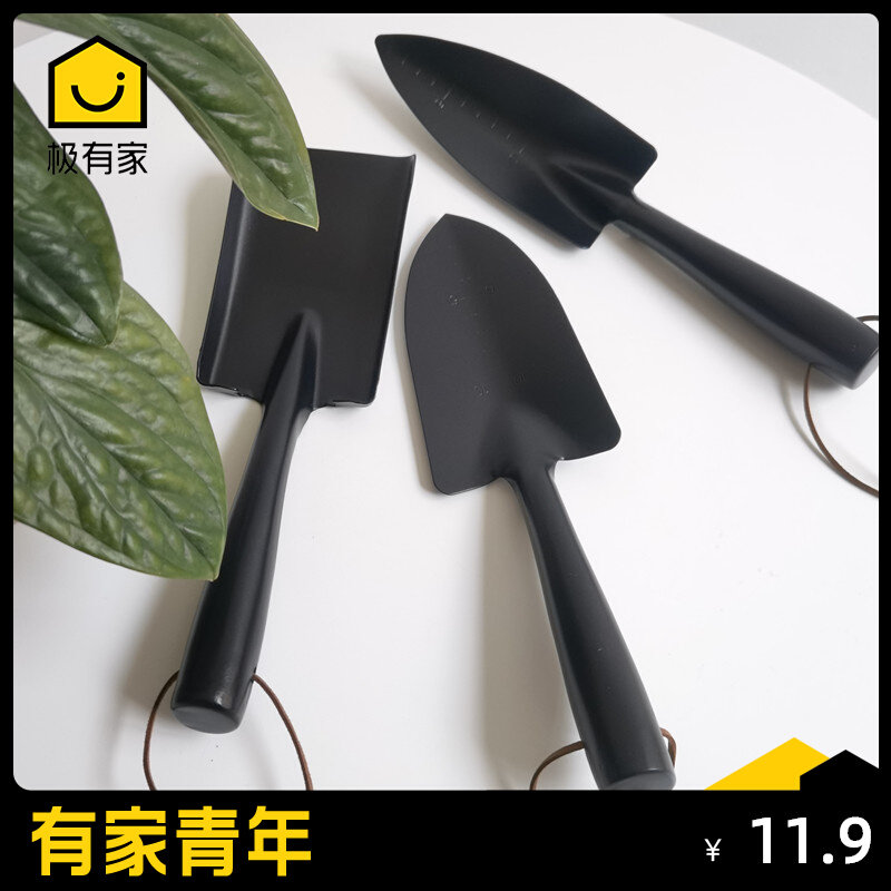 Type of flower tool Home Suit Planted with flower and flower Multi-meat Shovel Pine Earth Harrowing Iron Shovel Gardening A Small Shovel