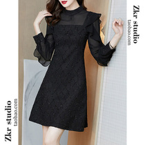 Foreign Trade Original Single Womens Clothing Outlet International Big Card Clearing House Cut Mark External single Yu Shan stock Herbenwind Temperament Dress