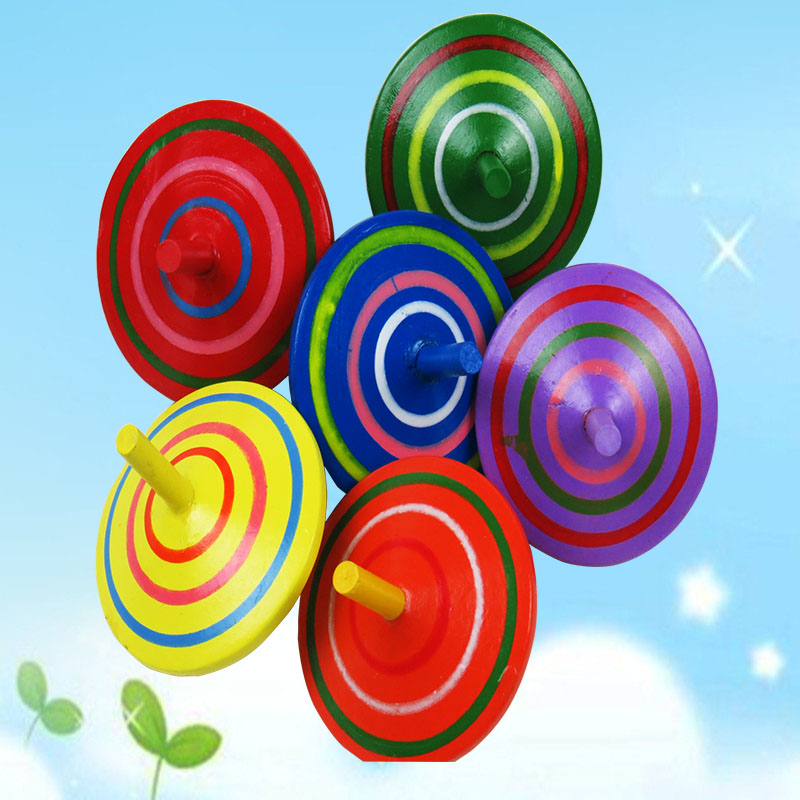 Orff percussion instrument wooden color small gyro twist twirl pinch turn children small toys small gyro