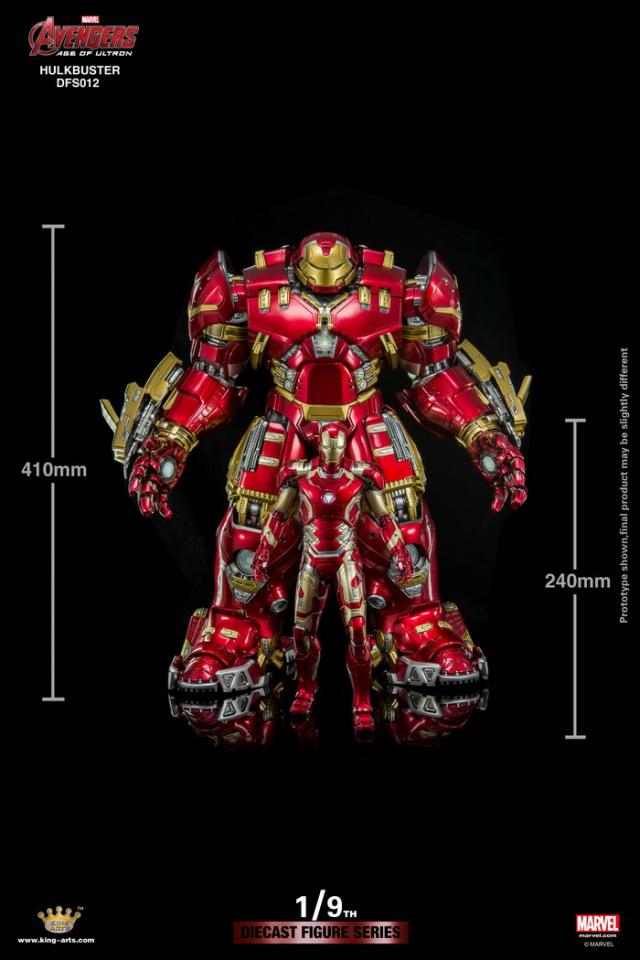 In STOCK King arts KA Iron Man Hulkbuster Mark 44 MK XLIV Diecast Not Hot Toys
