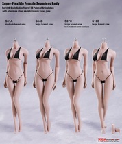 (Physical spot)PHICEN 1:6 headless carved steel bone plastic coated female plain body white skin color 4 sexy