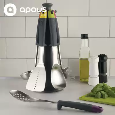 British Joseph Joseph carousel spatula 6-piece set stir-fry stainless steel spatula rotating base