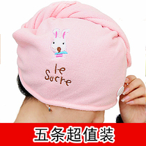 Child Dry Hair Cap Woman Suction Speed Dry Bag Headscarf Adult Cute Cartoon Dry Towel Bath Cap Long Hair Cleaner