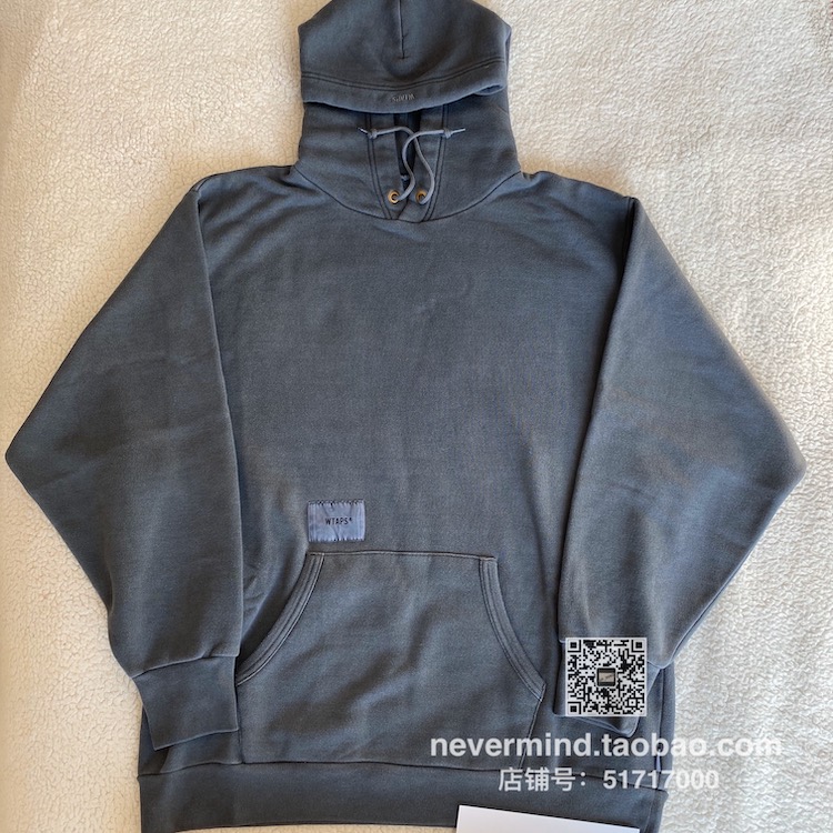 19aw WTAPS BLANK HOODED 01 SWEATSHIRT.COPO BLACK l｜ダブルタップス