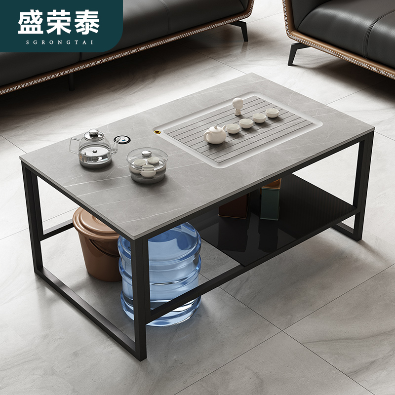 Tea table office with boiling kettle automatic induction cooker approb. modern rock plate tea table utilita tea table suit integrated
