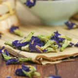 Сухой бабочка Douhua Dry Flower Milk Tea Shop Special Blue Butterfly Flower Tea Запеченное пигмент пигмент пигмент пигмент не -баттерфлайский порошок цветочный чай