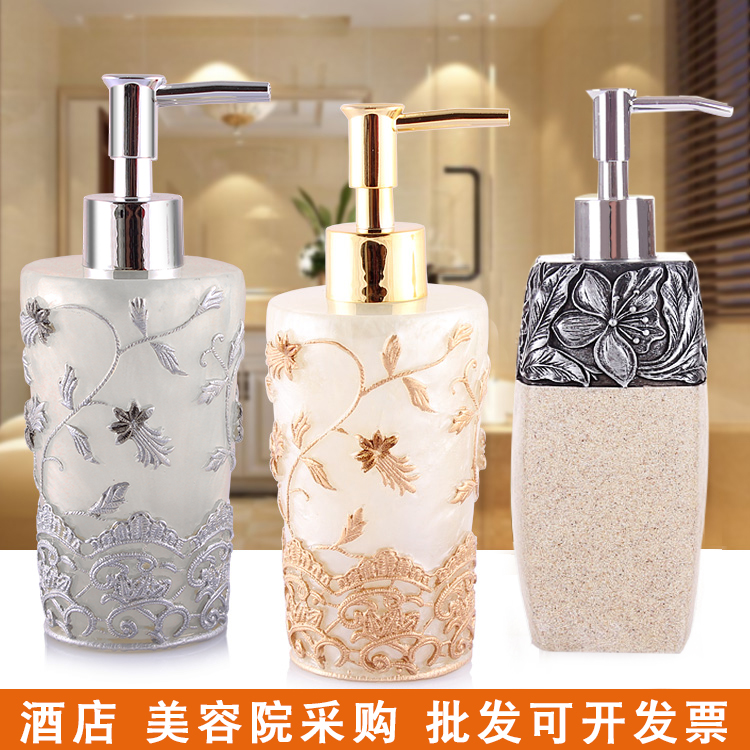 European travel hand sanitizer press bottle Nordic creative press shower Dew bottle shampoo empty bottle set