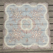 Foreign trade Korean lace embroidery table cloth European fabric mesh gauze table cloth TV refrigerator multi-purpose dust cover towel