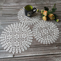 European-style heat insulation non-slip table mat fabric lace coffee cup cushion plate mat vase table lamp ornament cushion