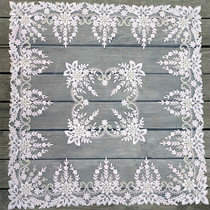 Korean lace embroidery cover towel European mesh embroidery tablecloth Air conditioning refrigerator Washing machine Bedside table cloth cover cloth
