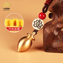 Tibetan cars - tabled keys Car hanging parts for men and womens general jewelry Moni water drop pure copper can be stored