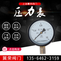 YE-100 pressure gauge 0-1 6mpa pressure gauge pressure gauge precision high pressure gauge 0-2 5 0-1mpa