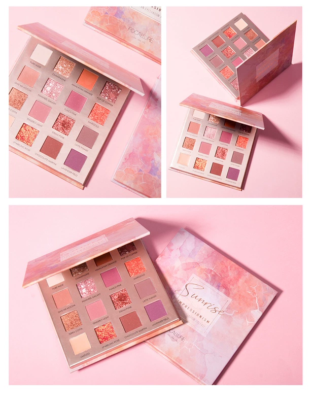 Fairy Eyeshadow Fiel Deer 16 Color Eye Shadow Matte Pearlescent Mermaid Hue Hu * a Desert Rose Màu thay thế - Bóng mắt