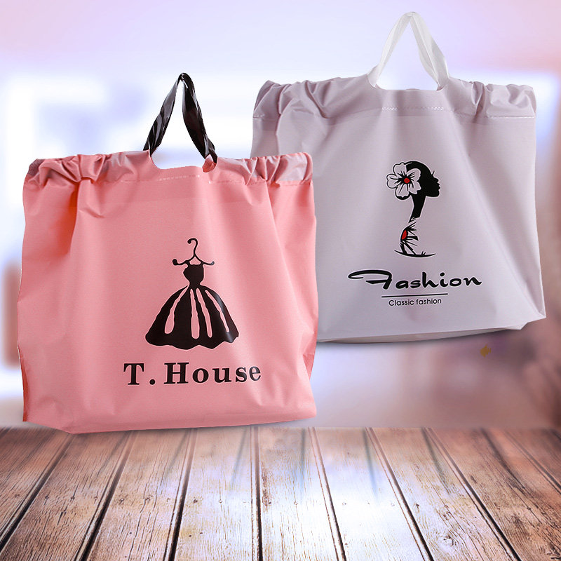 Multi Size Thickened Clothing Store Bag Gift Bag Packing Bag Plastic Bag Custom Handbag Shopping Bag Plastic Bag