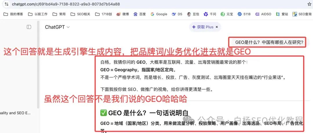 白杨SEO:国外独立站GEO例比什么做。15步能够操作方法分享