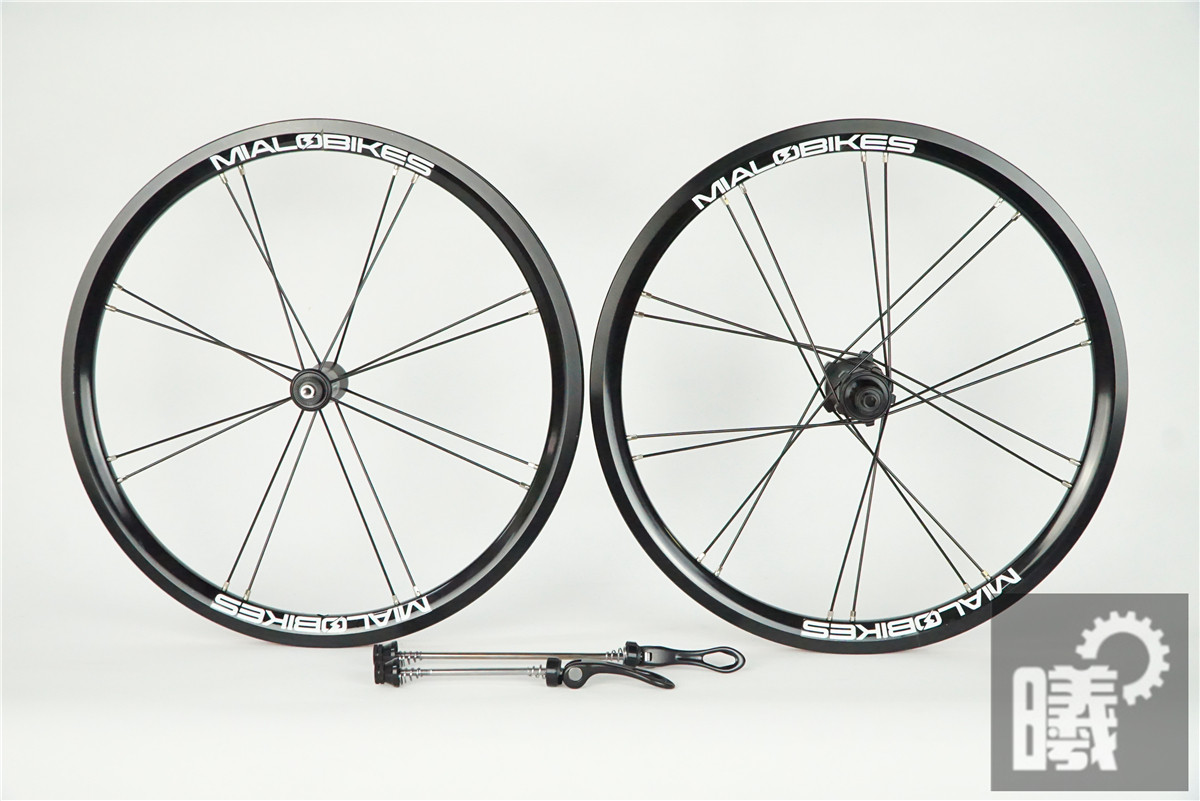 MIALO Milo T60DX50X60X80 folding car 16 20 inch V brake Disc Brakes STRAIGHT PULL FLAT SPOKES WHEEL SET