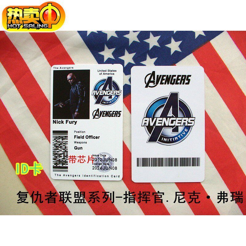Avengers Identity ID card Avengers Nick middot Fury Commander Captain America Custom Card