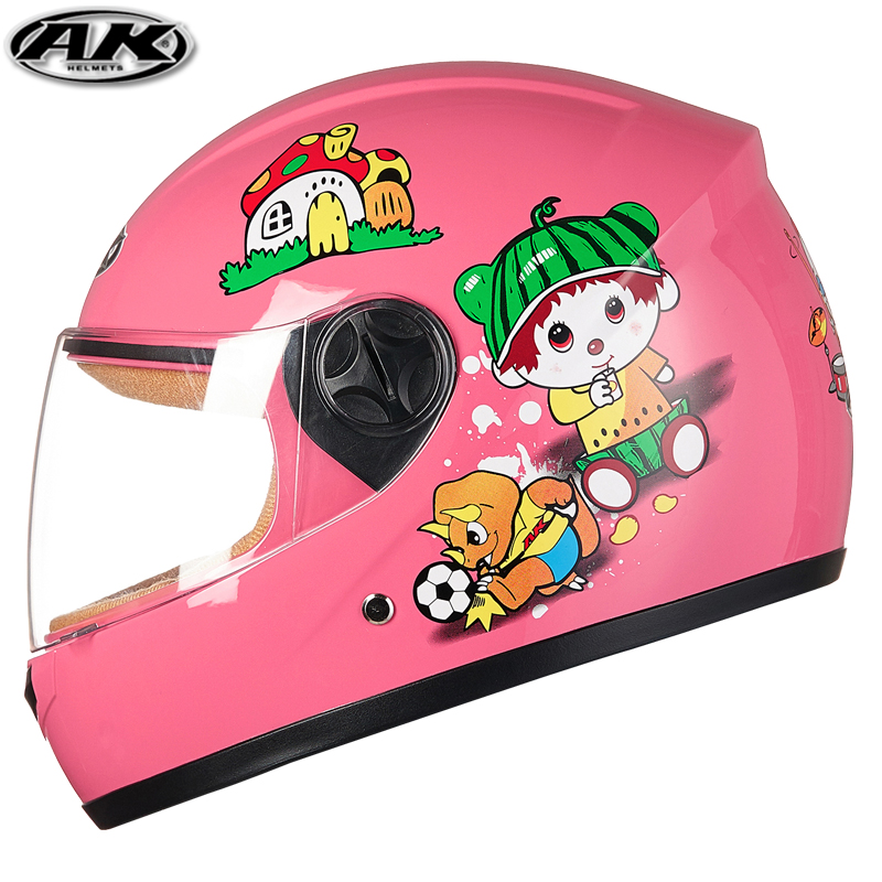 Aikai electric car moped male and female children children's battery hard hat cute cartoon warm autumn and winter