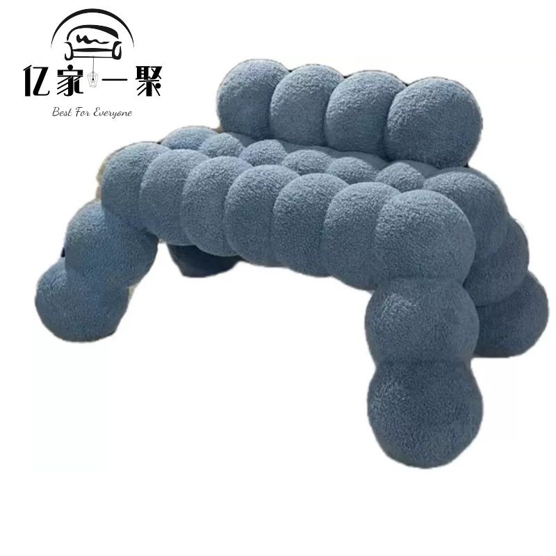 Glass Fiber Single Position Chair Profiled concept Bent Bubble dining chair Villa Hotel Showroom Creative Casual Chair