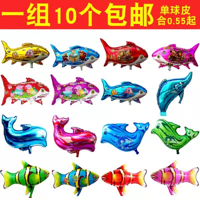 Flying balloon fish-shaped space ball flying shark dolphin lifted off, light Film floating Air Balloon Street selling toys