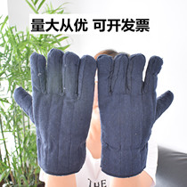 Oven microwave oven ironing machine labor protection anti-scalding heat insulation high temperature baking barbecue thickened five-finger industrial gloves