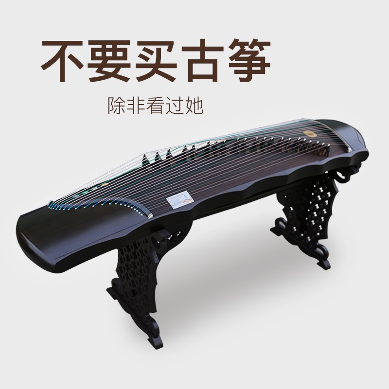 Sensheng Guzheng Professional Play Teaching Nanmu Guzheng Zheng Fuxi Solid Wood Collection Assay Examination Teaching Yangzhou Guzheng