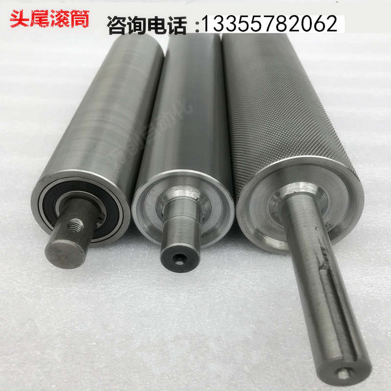 Unpowered new assembly line roller active passive conveyor belt galvanized roller stainless steel roller rubber sleeve rubber
