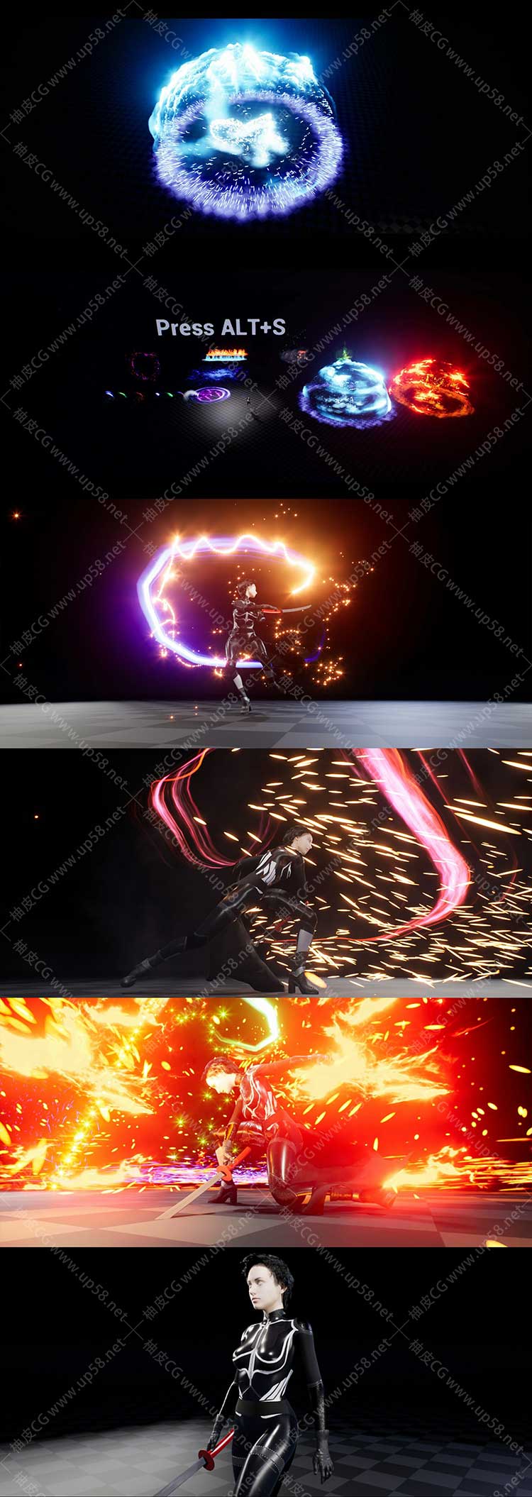 20+Unreal Engine高级Niagara特效资源包Niagara Advanced Skills