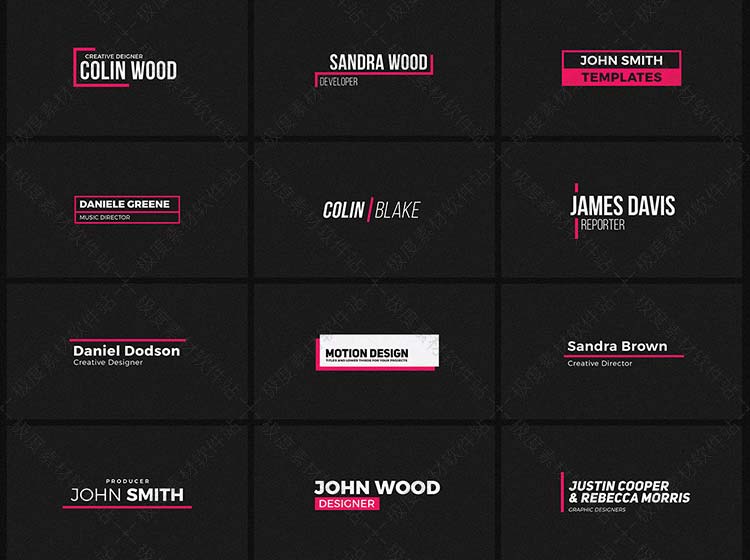 AE Pr预设模板 转场排版图表文字标题呼出说明商品展示动画素材库升级版 V1.3.1