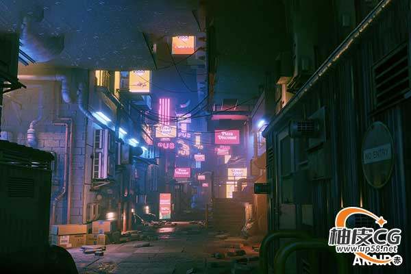 Unreal Engine大型贫民窟小巷环境资源包