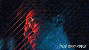 AE模板 像机移动画面切割信号干扰笔刷水墨炫光视频转场特效+音效