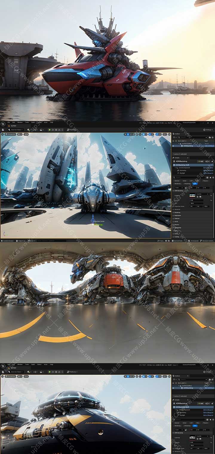Unreal Engine科幻风格无缝高动态范围图像(HDRI）