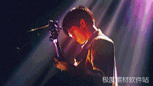 AE模板 像机移动画面切割信号干扰笔刷水墨炫光视频转场特效+音效