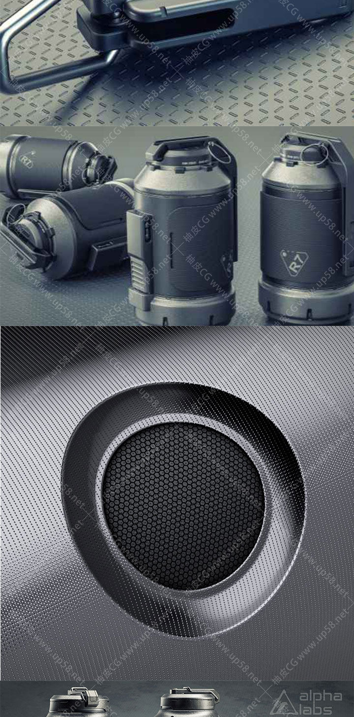 Blender模型硬表面材质纹理插件MaterialWorks(中文字幕教程)+资源库