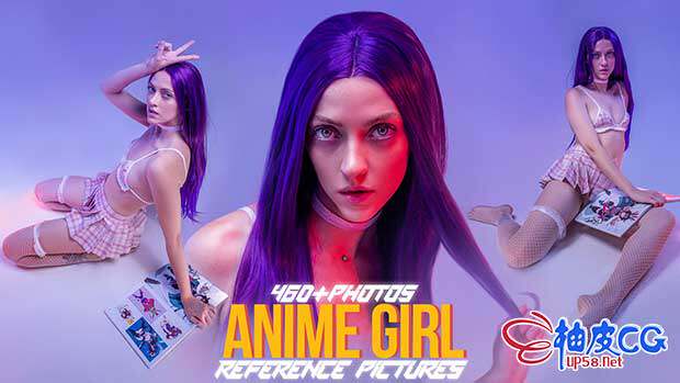 460+张动漫女孩艺术造型姿势高清参考图片