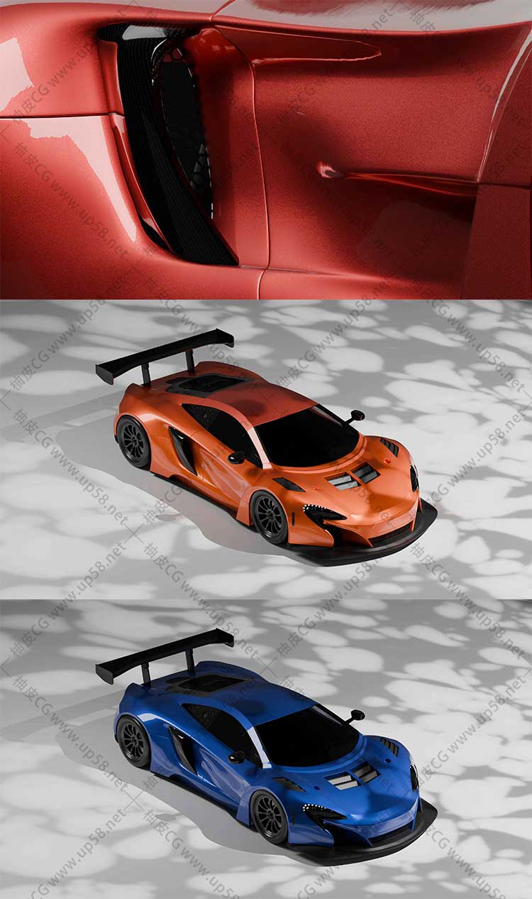 [汉化版]Blender一键生成展厅级程序化汽车涂装材质插件Car Paint Generator v1.1.0