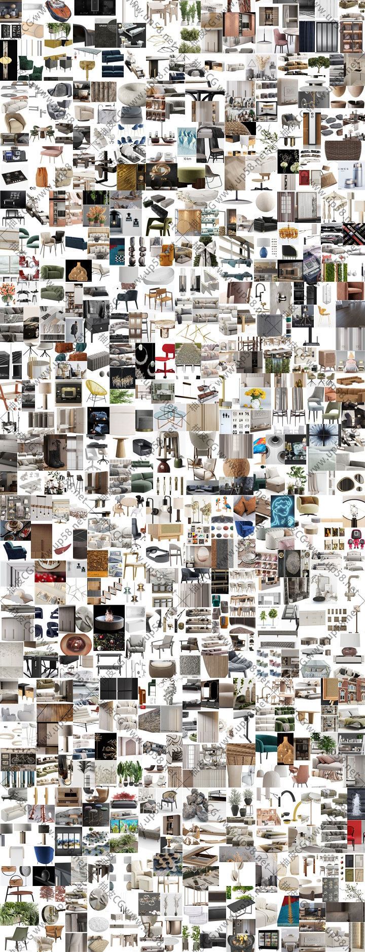 3DSMAX家具装饰可视化设计多格式专业高精度3D模型合集