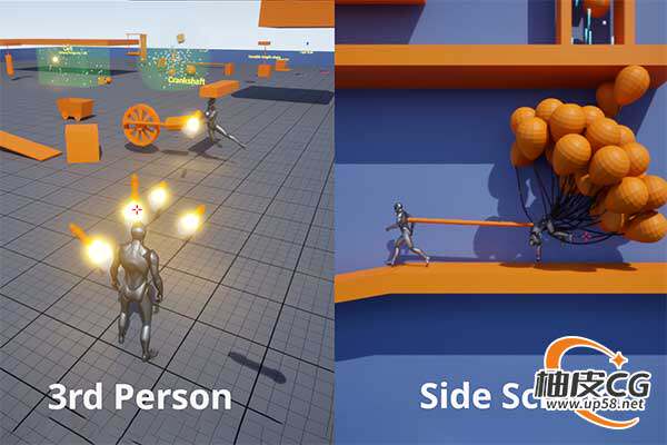 Unreal Engine专业级物理交互平台游戏框架Physics Platformer Toolkit