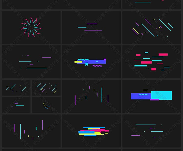 AE Pr预设模板 转场排版图表文字标题呼出说明商品展示动画素材库升级版 V1.3.1